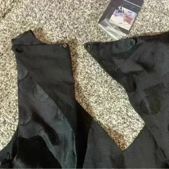 NWT Urban Outfitters Cooperative Polka Dot Black Dress Size 2-Pipers Dress - Picture 13 of 13